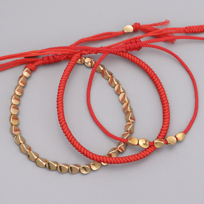 Handmade Copper& Braided Bracelet Set