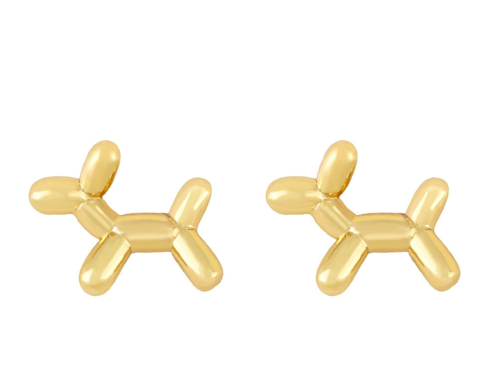 Balloon Dog Stud Earrings