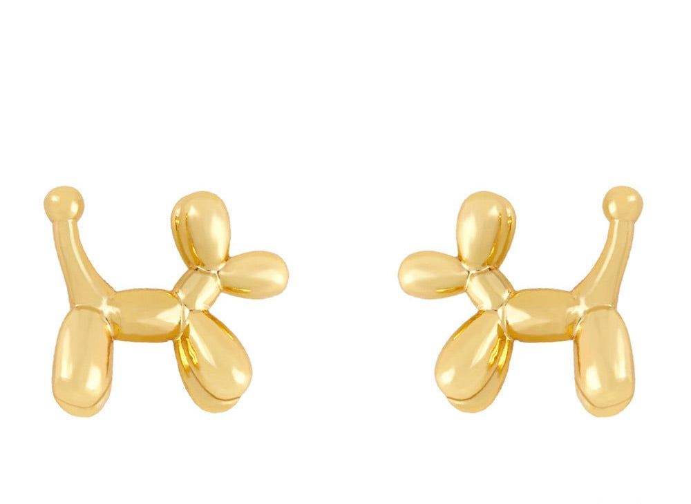 Balloon Dog Stud Earrings