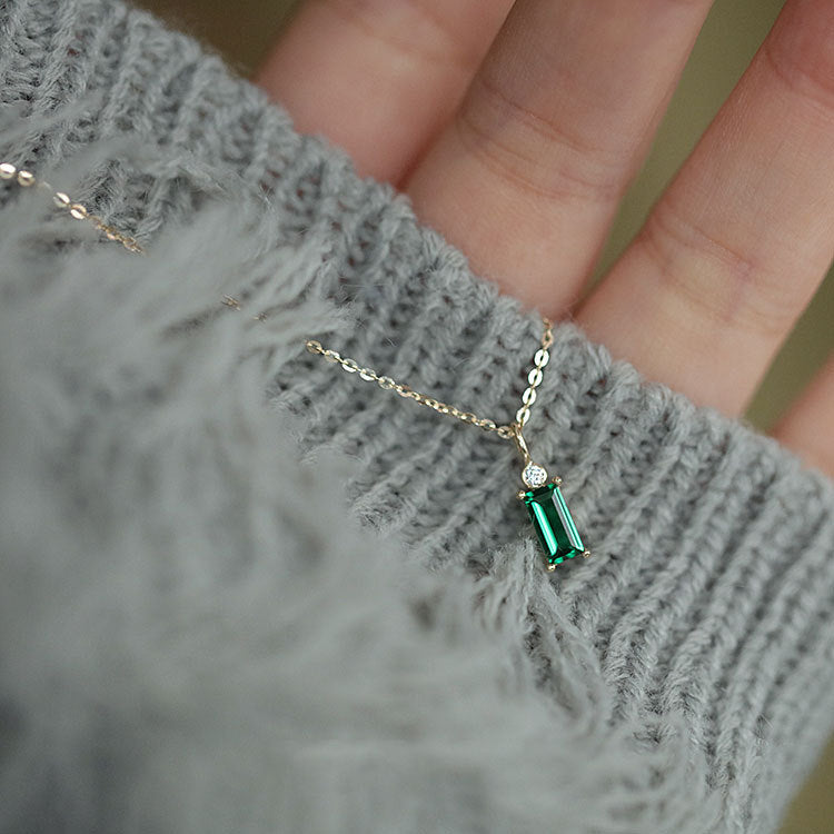 Crystal Emerald Necklace