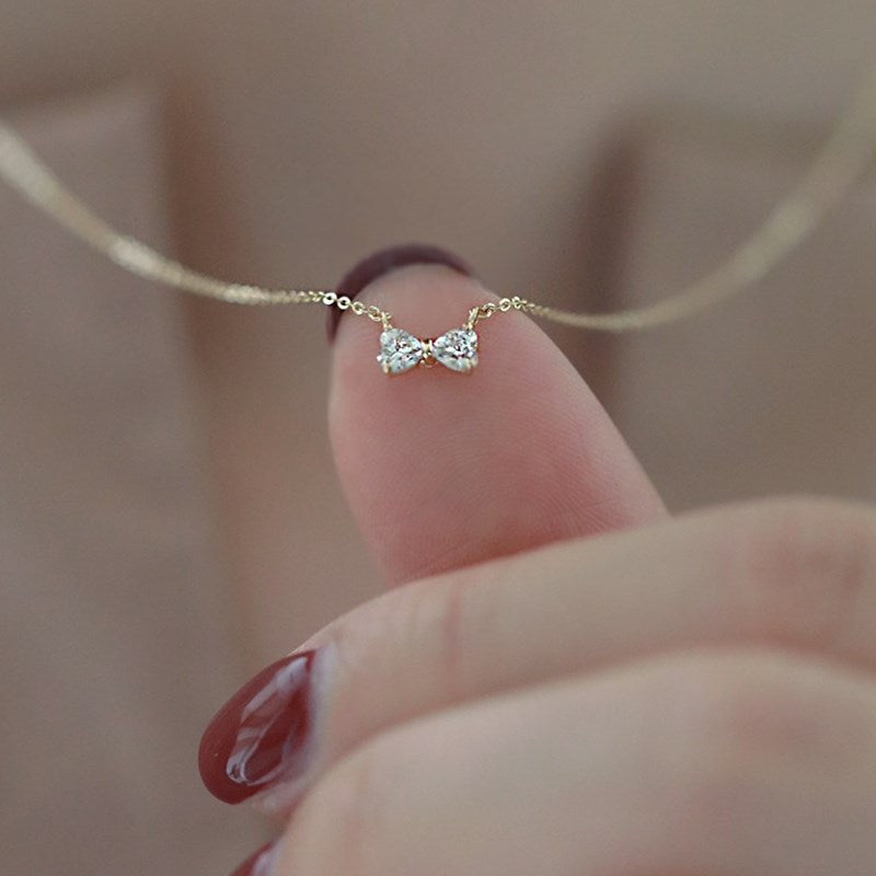 Tiny Bow Necklace