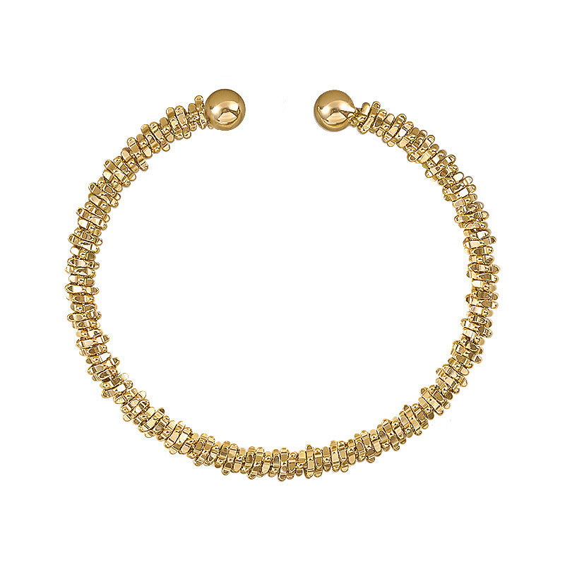 Gold Geometric Adjustable Bracelet
