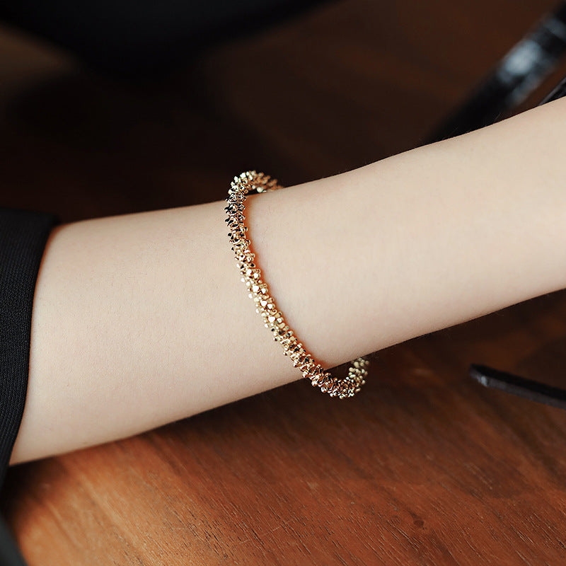 Gold Geometric Adjustable Bracelet
