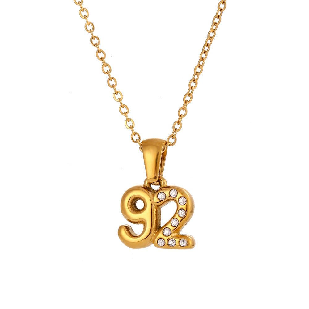 90’s Babies Number Pendant Necklace