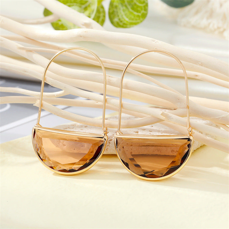 Transparent Basket Earrings