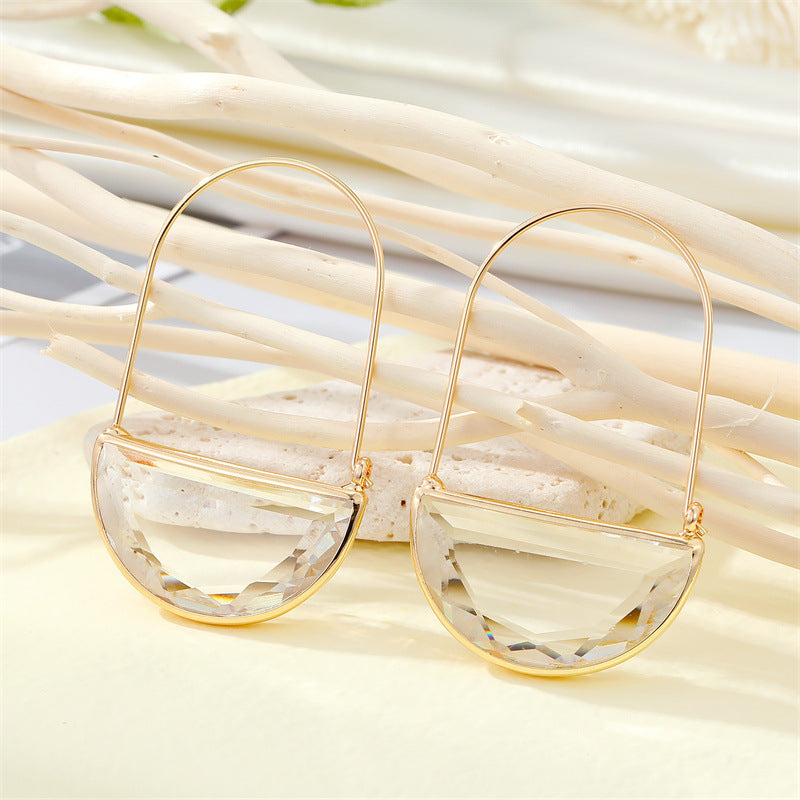 Transparent Basket Earrings