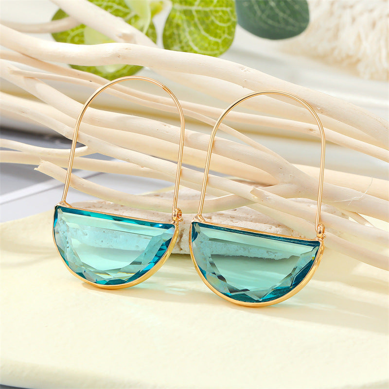 Transparent Basket Earrings