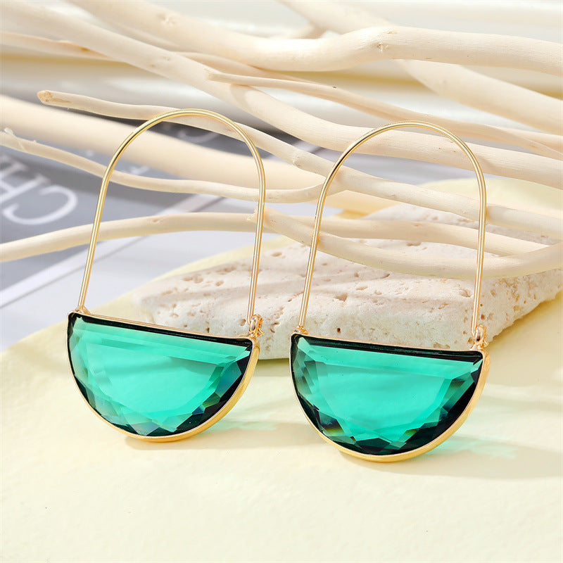 Transparent Basket Earrings