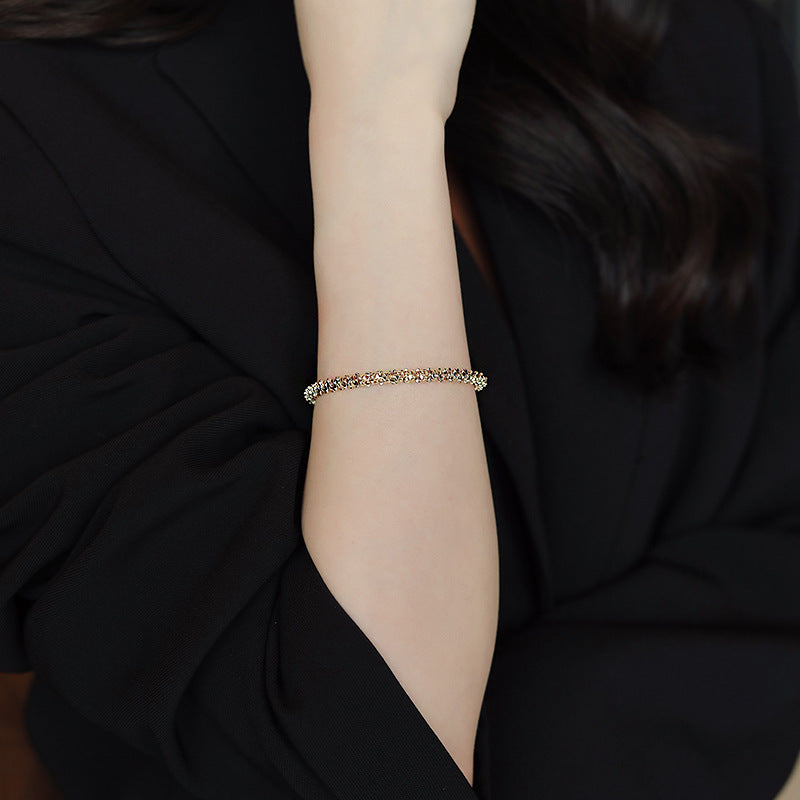 Gold Geometric Adjustable Bracelet