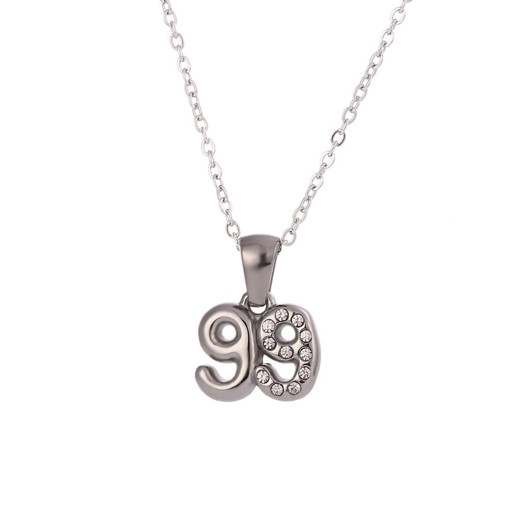 90’s Babies Number Pendant Necklace