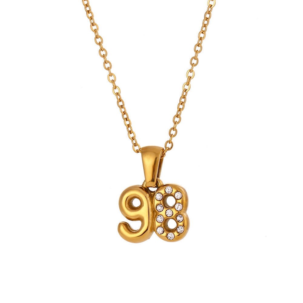 90’s Babies Number Pendant Necklace