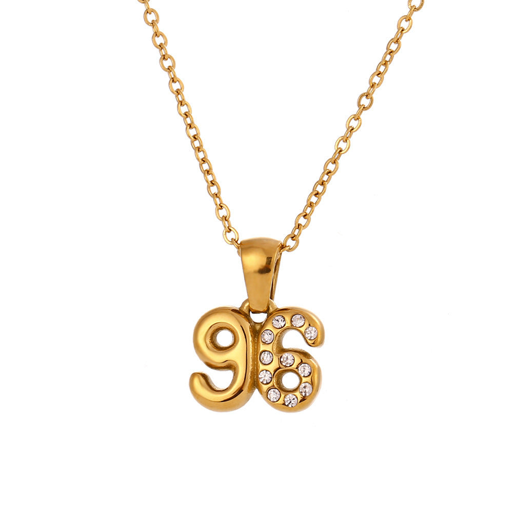90’s Babies Number Pendant Necklace