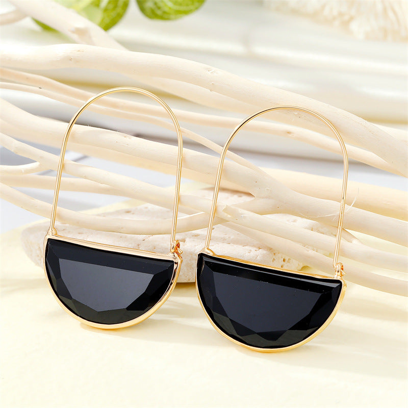 Transparent Basket Earrings