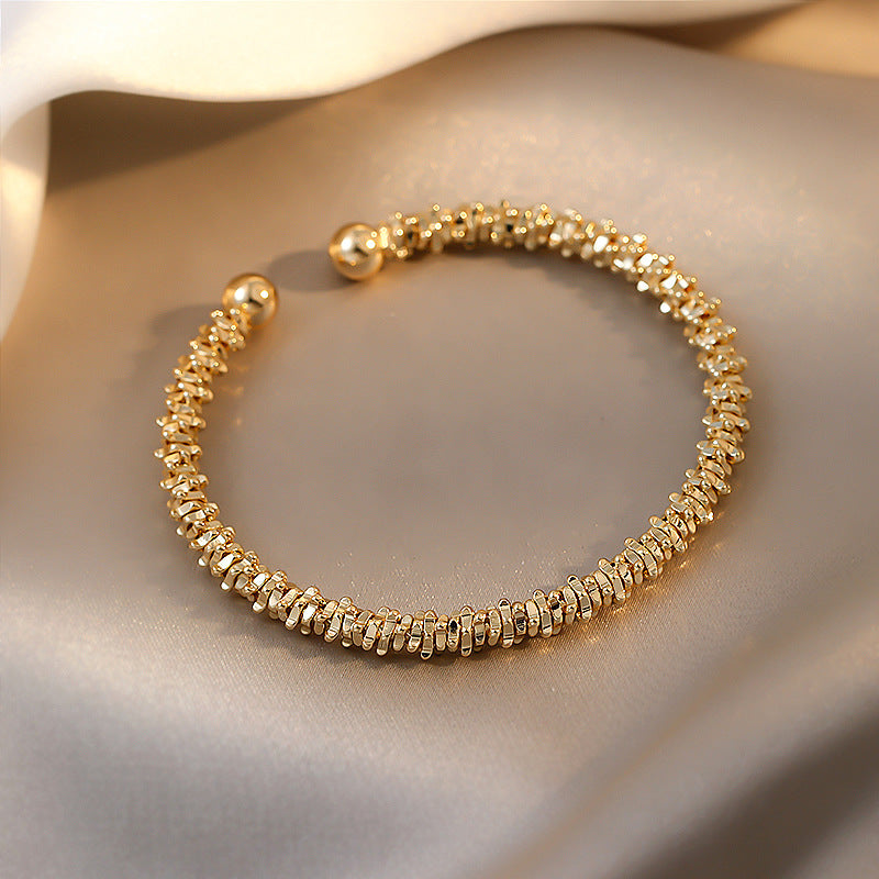 Gold Geometric Adjustable Bracelet