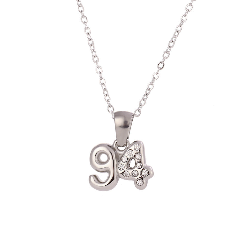 90’s Babies Number Pendant Necklace