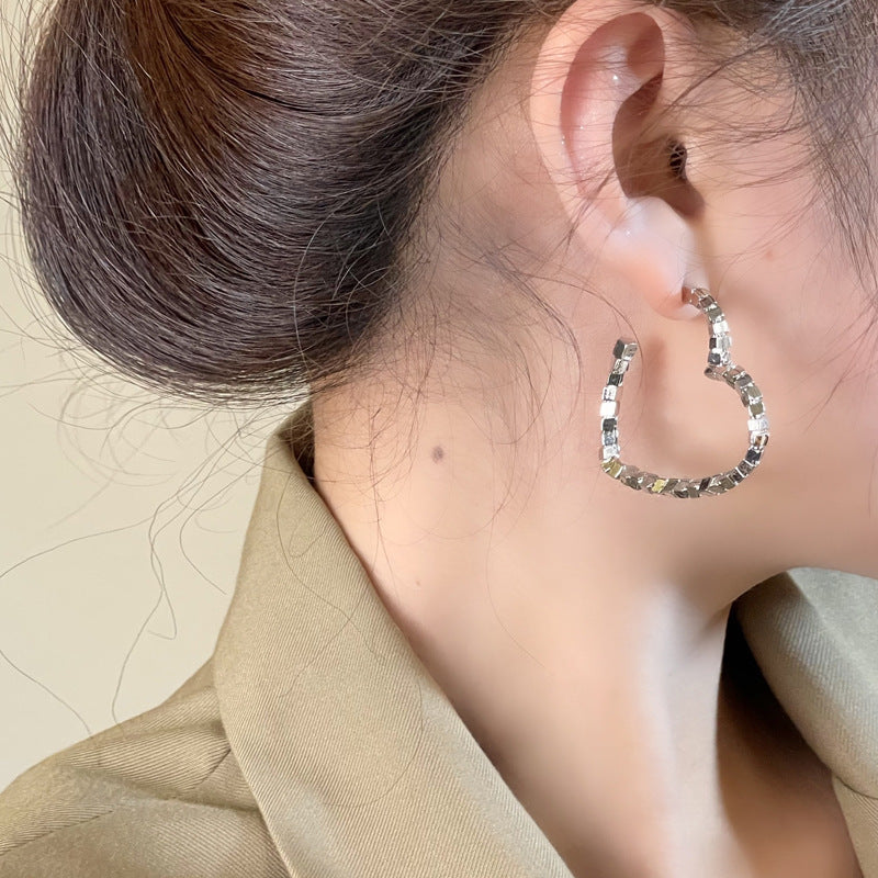 Geometric Cube Love Earrings