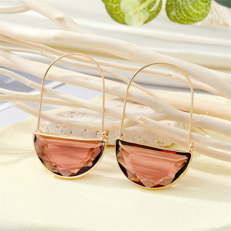 Transparent Basket Earrings