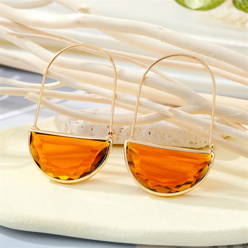 Transparent Basket Earrings