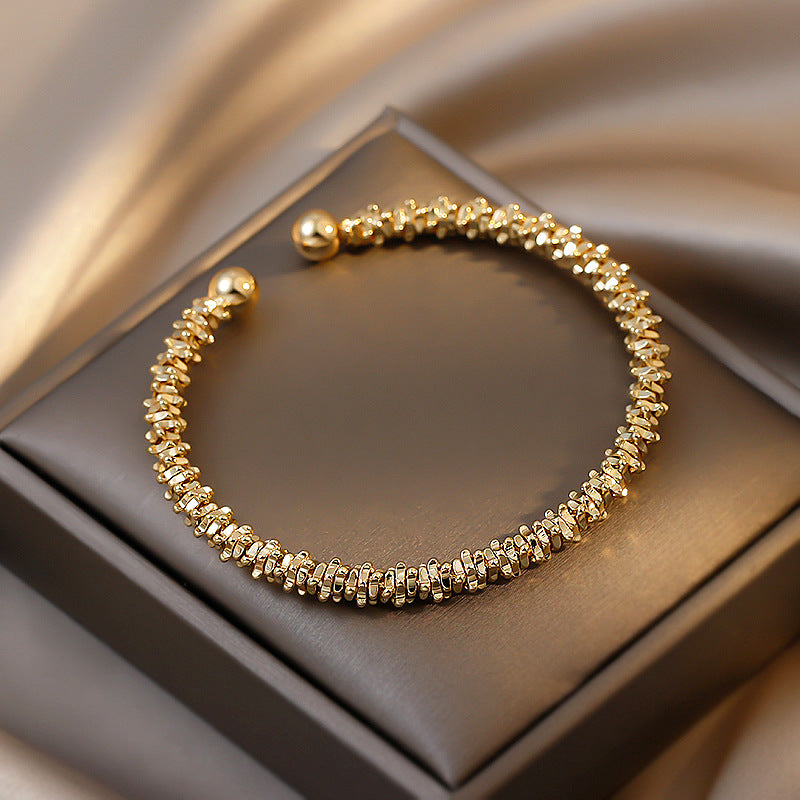 Gold Geometric Adjustable Bracelet