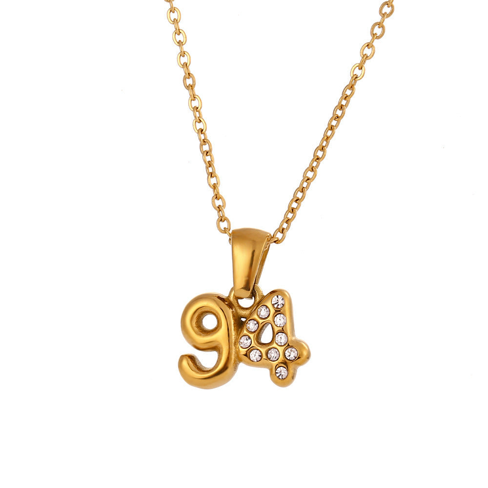 90’s Babies Number Pendant Necklace