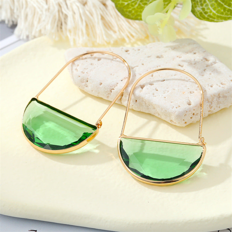 Transparent Basket Earrings