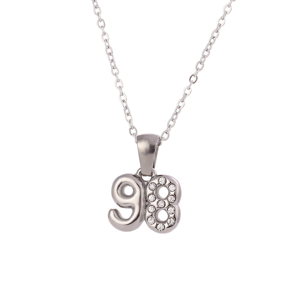 90’s Babies Number Pendant Necklace