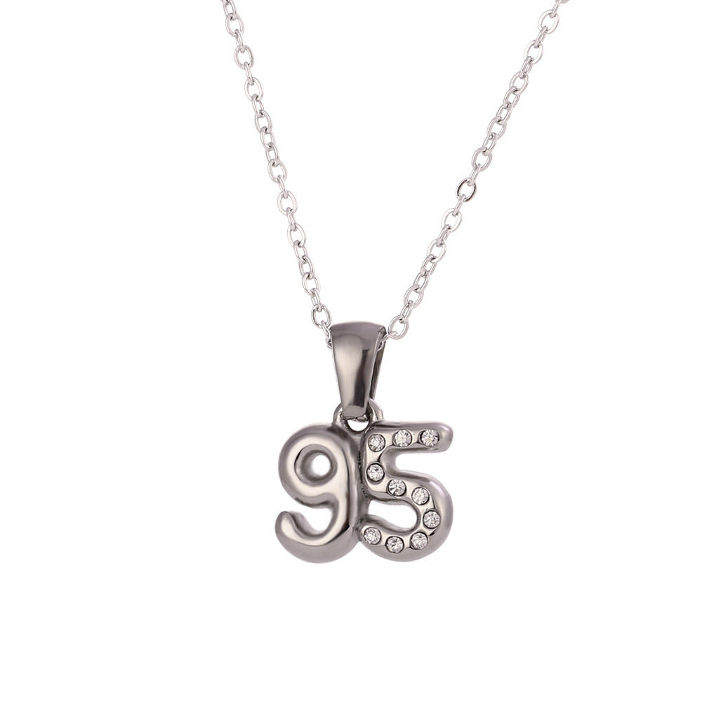 90’s Babies Number Pendant Necklace