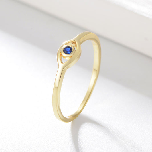 18k Evil Eye Ring