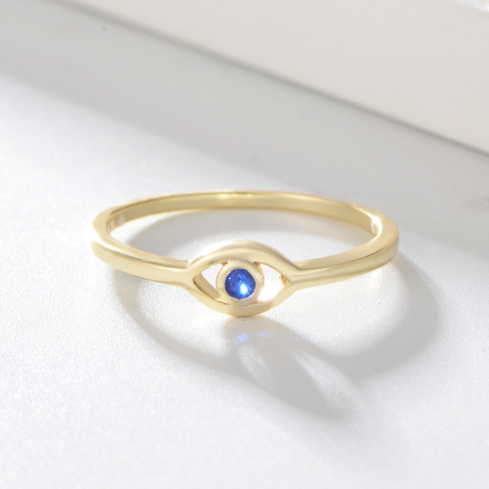 18k Evil Eye Ring