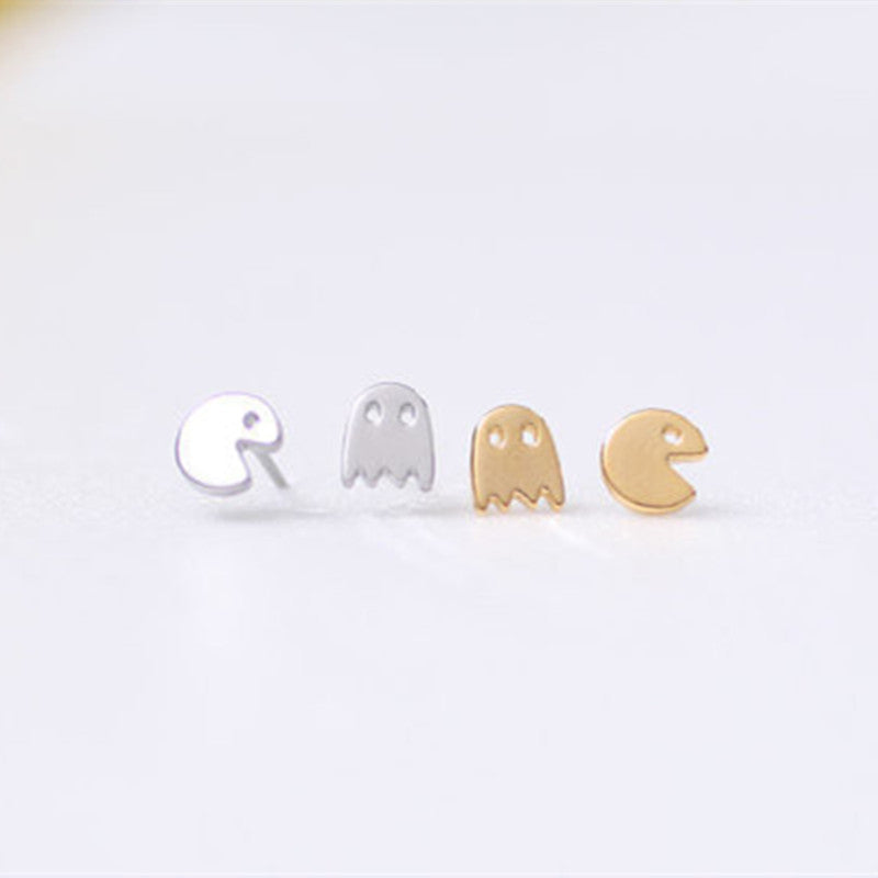 Pacman Stud Earrings