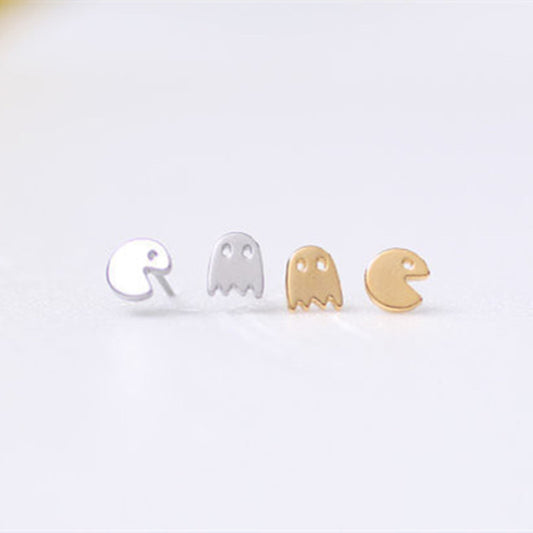 Pacman Stud Earrings