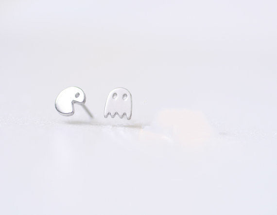 Pacman Stud Earrings