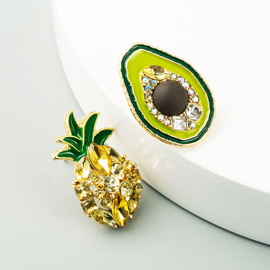 Pineapple Avocado Earrings