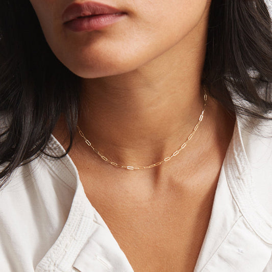 Minimalist Paperclip Necklace