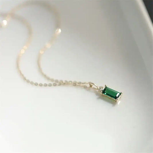 Crystal Emerald Necklace