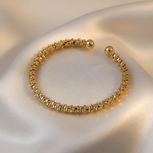 Gold Geometric Adjustable Bracelet
