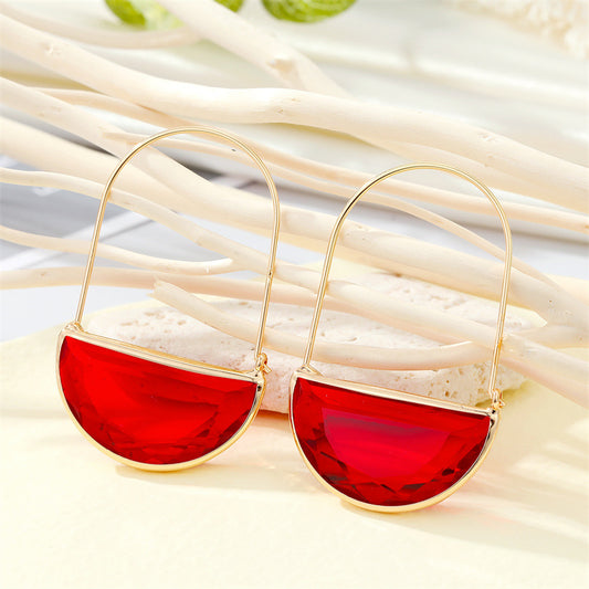 Transparent Basket Earrings