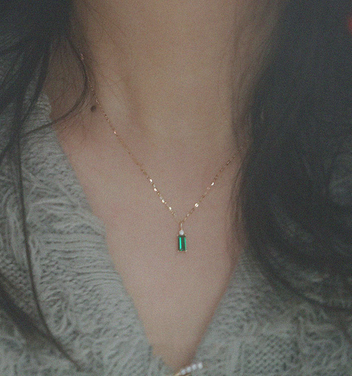 Crystal Emerald Necklace