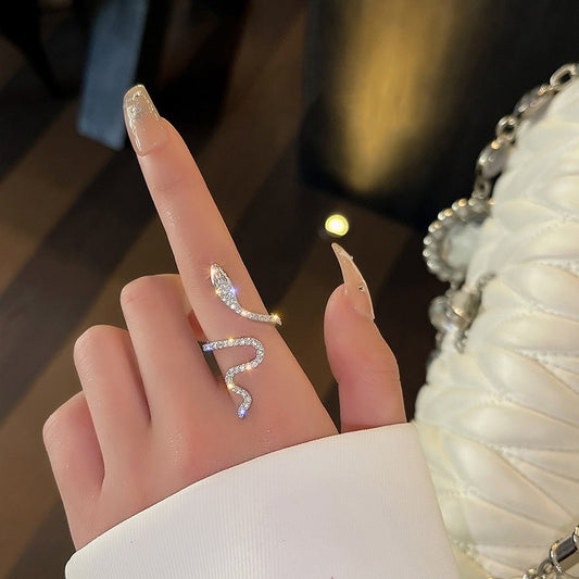 Crystal Snake Ring