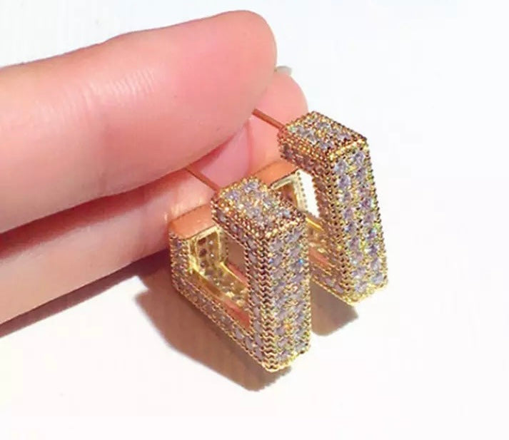 “Royalty” Pave Earrings